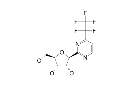 2-(BETA-D-RIBOFURANOSYL)-4-(PENTAFLUOROMETHYL)-PYRIMIDINE