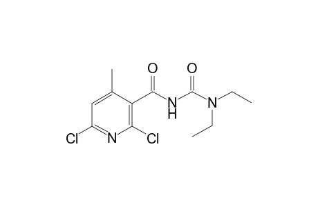 2,6-bis(chloranyl)-N-(diethylcarbamoyl)-4-methyl-pyridine-3-carboxamide
