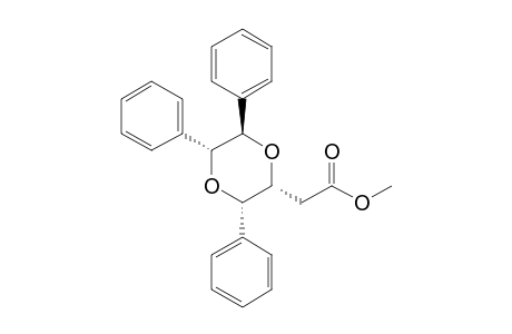 2-[(2R,3S,5R,6R)-3,5,6-triphenyl-1,4-dioxan-2-yl]acetic acid methyl ester