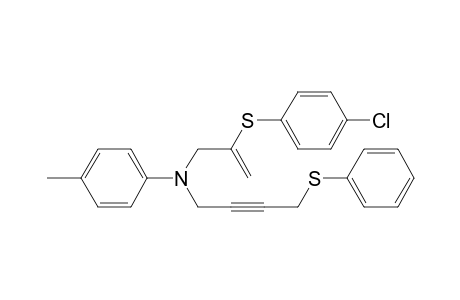 Benzenamine, N-[2-[(4-chlorophenyl)thio]-2-propenyl]-4-methyl-N-[4-(phenylthio)-2-butynyl]-