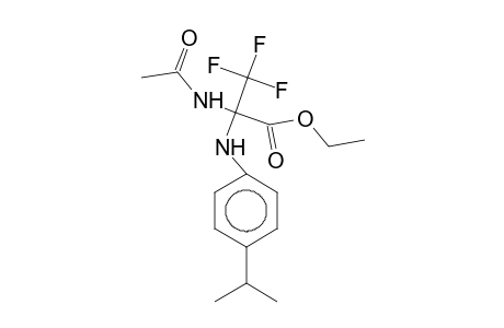Ethyl 2-acetamido-3,3,3-trifluoro-2-(4-isopropylanilino)propionate