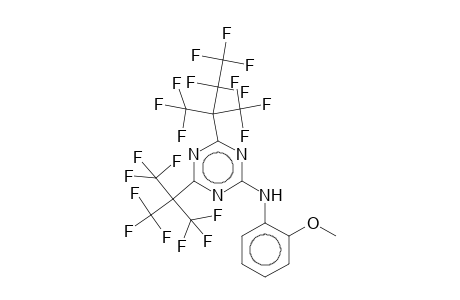 2-(o-Anisidino)-4-[2,2,3,3,3-pentafluoro-1,1-bis(trifluoromethyl)propyl]-6-[2,2,2-trifluoro-1,1-bis(trifluoromethyl)ethyl]-1,3,5-triazine