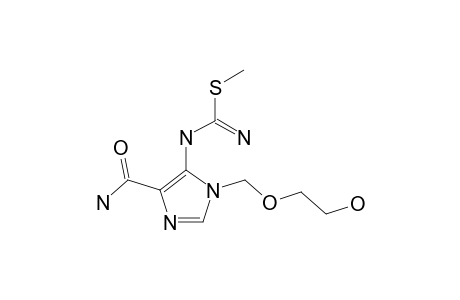 1-[(2-HYDROXYETHOXY)-METHYL]-5-[(METHYLISOTHIOCARBAMOYL)-AMINO]-4-IMIDAZOLECARBOXAMIDE