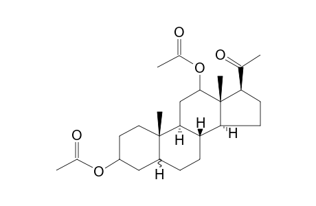 Pregnane-3A,12A-diol-20-one diacetate