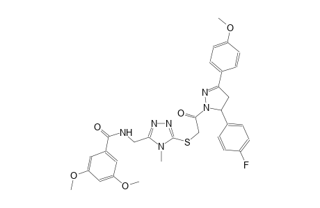 benzamide, N-[[5-[[2-[5-(4-fluorophenyl)-4,5-dihydro-3-(4-methoxyphenyl)-1H-pyrazol-1-yl]-2-oxoethyl]thio]-4-methyl-4H-1,2,4-triazol-3-yl]methyl]-3,5-dimethoxy-