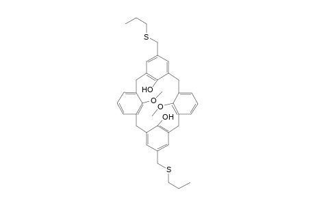11,23-bis{(Propylthio)methyl}-25,27-dihydroxy-26,28-dimethoxy-calix[4]arene