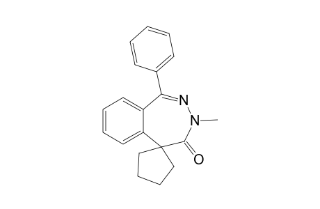 3-Methyl-1-phenyl-4-spiro[2,3-benzodiazepine-5,1'-cyclopentane]one