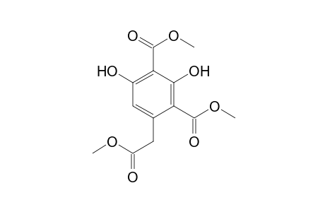4-(carboxymethyl)-2,6-dihydroxyisophthalic acid, trimethyl ester