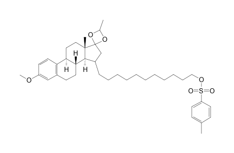 3-Methoxy-17,17-ethylidenedioxy-15(.alpha.,.beta.)-(11'-p-tosyloxy-1'-undecyl)-1,3,5(10)-estratriene