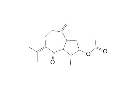 6(1H)-Azulenone, 4-(acetyloxy)octahydro-4-methyl-1-methylene-7-(1-methylethylidene)-, (3a.alpha.,4.alpha.,8a.alpha.)-(.+-.)-