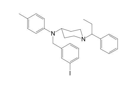 N-3-Iodobenzyl-N-4-methylphenyl-1-(1-phenylpropyl)piperidin-4-amine