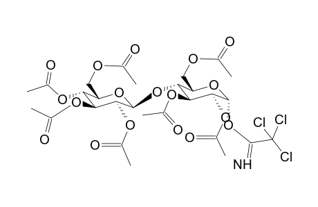 O-[4-O-(2,3,4,6-Tetra-O-acetyl-b-d-glucopyranosyl)-2,3,6-tri-O-acetyl-a-d-glucopyranosyl]-trichloroacetimidate