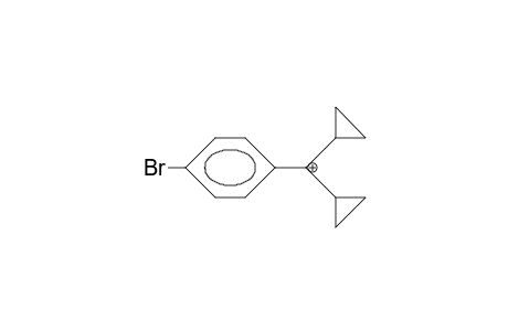 (4-Bromophenyl)-dicyclopropyl-carbonium cation
