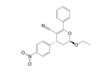 (2R,4R)-2-ethoxy-4-(4-nitrophenyl)-6-phenyl-3,4-dihydro-2H-pyran-5-carbonitrile