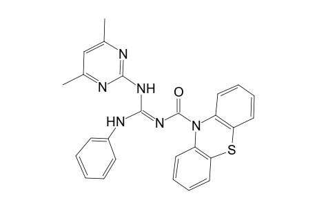 (NE)-N-[anilino-[(4,6-dimethyl-2-pyrimidinyl)amino]methylidene]-10-phenothiazinecarboxamide