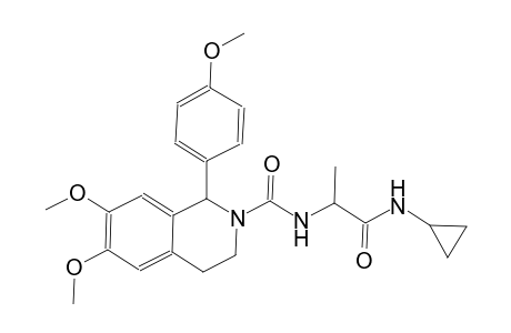 2(1H)-isoquinolinecarboxamide, N-[(1S)-2-(cyclopropylamino)-1-methyl-2-oxoethyl]-3,4-dihydro-6,7-dimethoxy-1-(4-methoxyphenyl)-