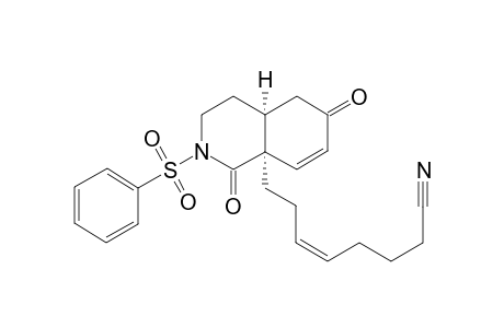 (4aS,8aS)-N-Benzenesulfonyl-8a-(7-cyanohept-3-en-1-yl)-2,3,4,4a,5,6-hexahydro-1H-isoquinoline-1,6-dione