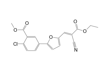 methyl 2-chloro-5-{5-[(1E)-2-cyano-3-ethoxy-3-oxo-1-propenyl]-2-furyl}benzoate