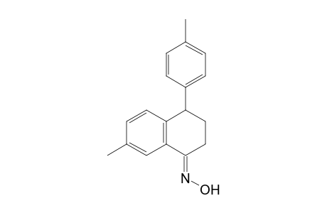 (NE)-N-[7-methyl-4-(4-methylphenyl)-3,4-dihydro-2H-naphthalen-1-ylidene]hydroxylamine