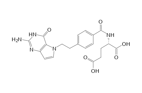 (2S)-2-[[4-[2-(2-amino-4-keto-1H-pyrrolo[3,2-d]pyrimidin-5-yl)ethyl]benzoyl]amino]glutaric acid