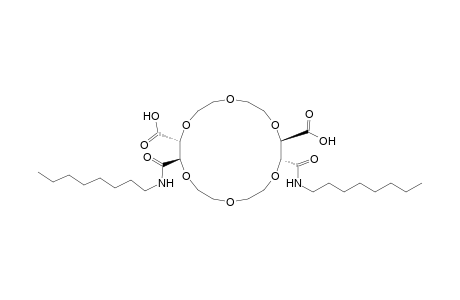 1,4,7,10,13,16-Hexaoxacyclooctadecane-2,12-dicarboxylic acid, 3,11-bis[(octylamino)carbonyl]-, [2R-(2R*,3R*,11R*,12R*)]-