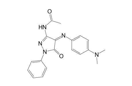 N-{4-[4-(Dimethylamino)phenylimino]-5-oxo-1-phenyl-4,5-dihydro-1H-pyrazol-3-y}acetamide