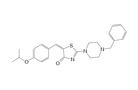 (5E)-2-(4-benzyl-1-piperazinyl)-5-(4-isopropoxybenzylidene)-1,3-thiazol-4(5H)-one