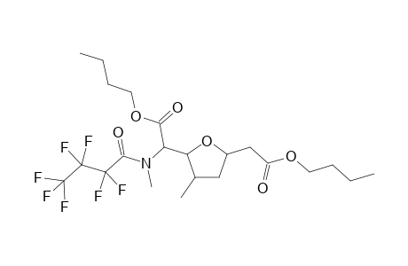 2-(butoxycarbonylmethyl)-4-methyl-5-(1-butoxycarbonyl-1-(N-methyl-N-heptafluoropropylcarbonylamino-methyl)-1-oxa-cyclopentane