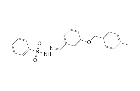 N'-((E)-{3-[(4-methylbenzyl)oxy]phenyl}methylidene)benzenesulfonohydrazide