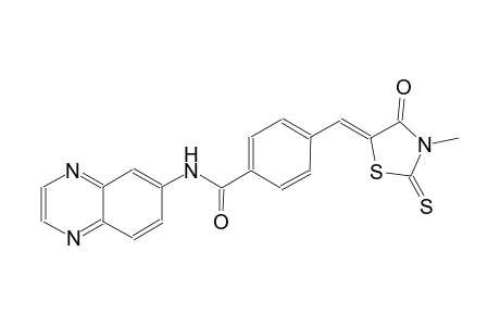 benzamide, 4-[(Z)-(3-methyl-4-oxo-2-thioxo-5-thiazolidinylidene)methyl]-N-(6-quinoxalinyl)-