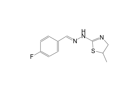 benzaldehyde, 4-fluoro-, (4,5-dihydro-5-methyl-2-thiazolyl)hydrazone