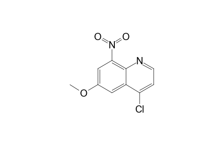 Quinoline, 4-chloro-6-methoxy-8-nitro-
