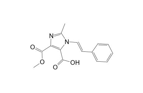 1H-Imidazole-4,5-dicarboxylic acid, 2-methyl-1-(2-phenylethenyl)-, 4-methyl ester, (E)-