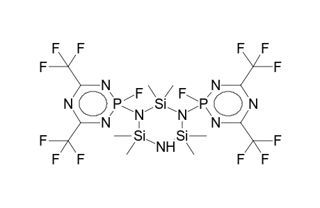 1,3-BIS(2-FLUORO-4,6-[BIS(TRIFLUOROMETHYL)]-1,3,5,2LAMBDA5-TRIAZAPHOSPHORINYL-2)-2,2,4,4,6,6-HEXAMETHYLCYCLOTRISILAZANE