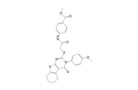 methyl 4-[({[3-(4-methoxyphenyl)-4-oxo-3,4,5,6,7,8-hexahydro[1]benzothieno[2,3-d]pyrimidin-2-yl]sulfanyl}acetyl)amino]benzoate