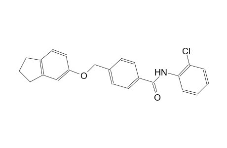 N-(2-chlorophenyl)-4-[(2,3-dihydro-1H-inden-5-yloxy)methyl]benzamide