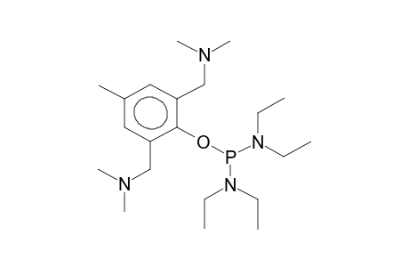 TETRAETHYLDIAMIDO[4-METHYL-2,6-BIS(DIMETHYLAMINOMETHYL)PHENYL]PHOSPHITE