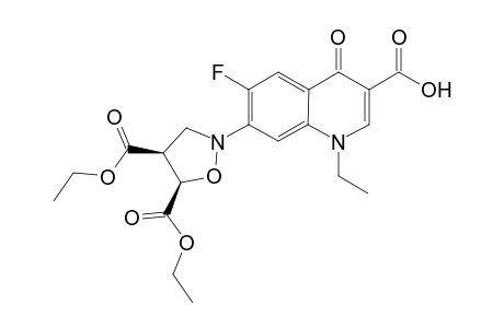 7-[cis-4,5-Bis(ethoxycarbonyl)tetrahydroisoxazol-2-yl]-1-ethyl-6-fluoro-4-oxo-1,4-dihydroquinolone-3-carboxylic acid