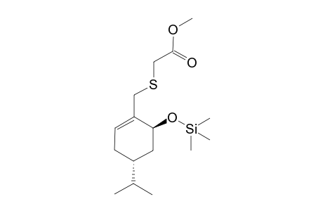 Methyl 4-(4-isopropyl-6-trimethylsilyloxycyclohex-1-en-1-yl)-3-thiabutanoate