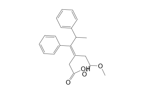 (3Z)-3-(2-Methoxy-2-oxoethyl)-4,5-diphenyl-3-hexenoic acid