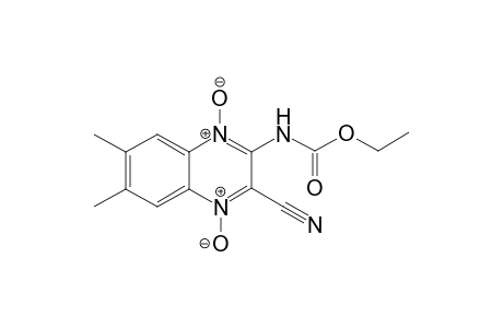 3-( Ethoxycarbonyl)amino-6,7-dimethyl-2-quinoxalinecarbonitrile-1,4-di(N,N)-oxide