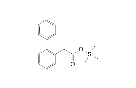 [1,1'-Biphenyl]-2-ylacetic acid, tms derivative