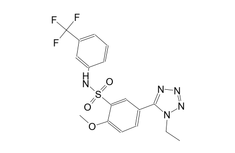 benzenesulfonamide, 5-(1-ethyl-1H-tetrazol-5-yl)-2-methoxy-N-[3-(trifluoromethyl)phenyl]-