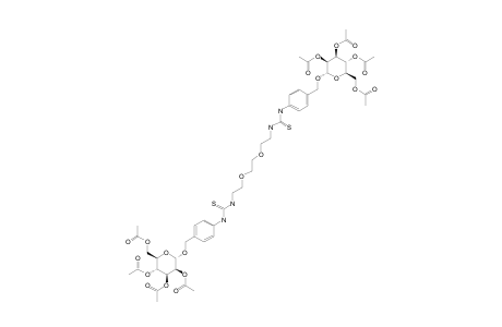 acetic acid [(2R,3R,4S,5S,6S)-3,5-diacetoxy-2-(acetoxymethyl)-6-[4-[2-[2-[2-[[4-[[(2S,3S,4S,5R,6R)-3,4,5-triacetoxy-6-(acetoxymethyl)tetrahydropyran-2-yl]oxymethyl]phenyl]thiocarbamoylamino]ethoxy]ethoxy]ethylthiocarbamoylamino]benzyl]oxy-tetrahydropyran-