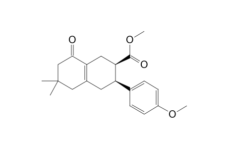 Methyl (2R,3S)-rel-1,2,3,4,5,6,7,8-Octahydro-3-(4-methoxyphenyl)-6,6-dimethyl-8-oxo-2-naphthalenecarboxylate