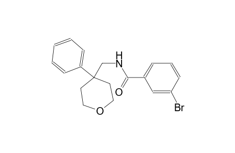 3-bromo-N-[(4-phenyltetrahydro-2H-pyran-4-yl)methyl]benzamide