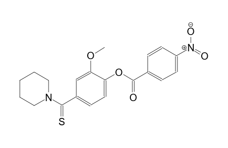 phenol, 2-methoxy-4-(1-piperidinylcarbonothioyl)-, 4-nitrobenzoate(ester)