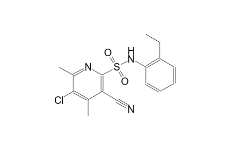 5-chloro-3-cyano-N-(2-ethylphenyl)-4,6-dimethyl-2-pyridinesulfonamide