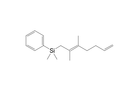 (5E)-5,6-Dimethyl-7-(dimethylphenylsilyl)-1,5-heptadiene