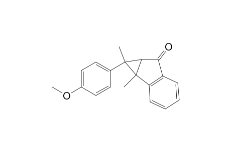 Cycloprop[a]inden-6(1H)-one, 1a,6a-dihydro-1-(4-methoxyphenyl)-1-methyl-, (1.alpha.,1a.alpha.,6a.alpha.)-
